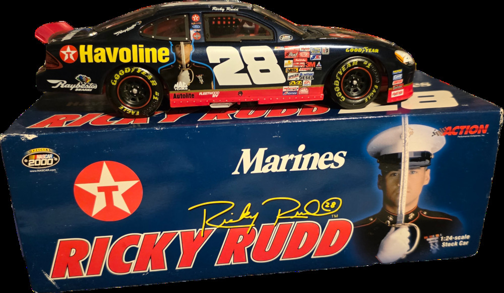 Ricky Rudd 28 Texaco Havoline Marines 2000 Ford Taurus Action 124 Diecast Nascar